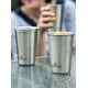 thumbnail image 2 of Taza de acero inoxidable premium Greens Steel #1, vasos de pinta de 475 ml (paquete de 4) Vasos de metal premium - Taza duradera apilable, 2 of 5