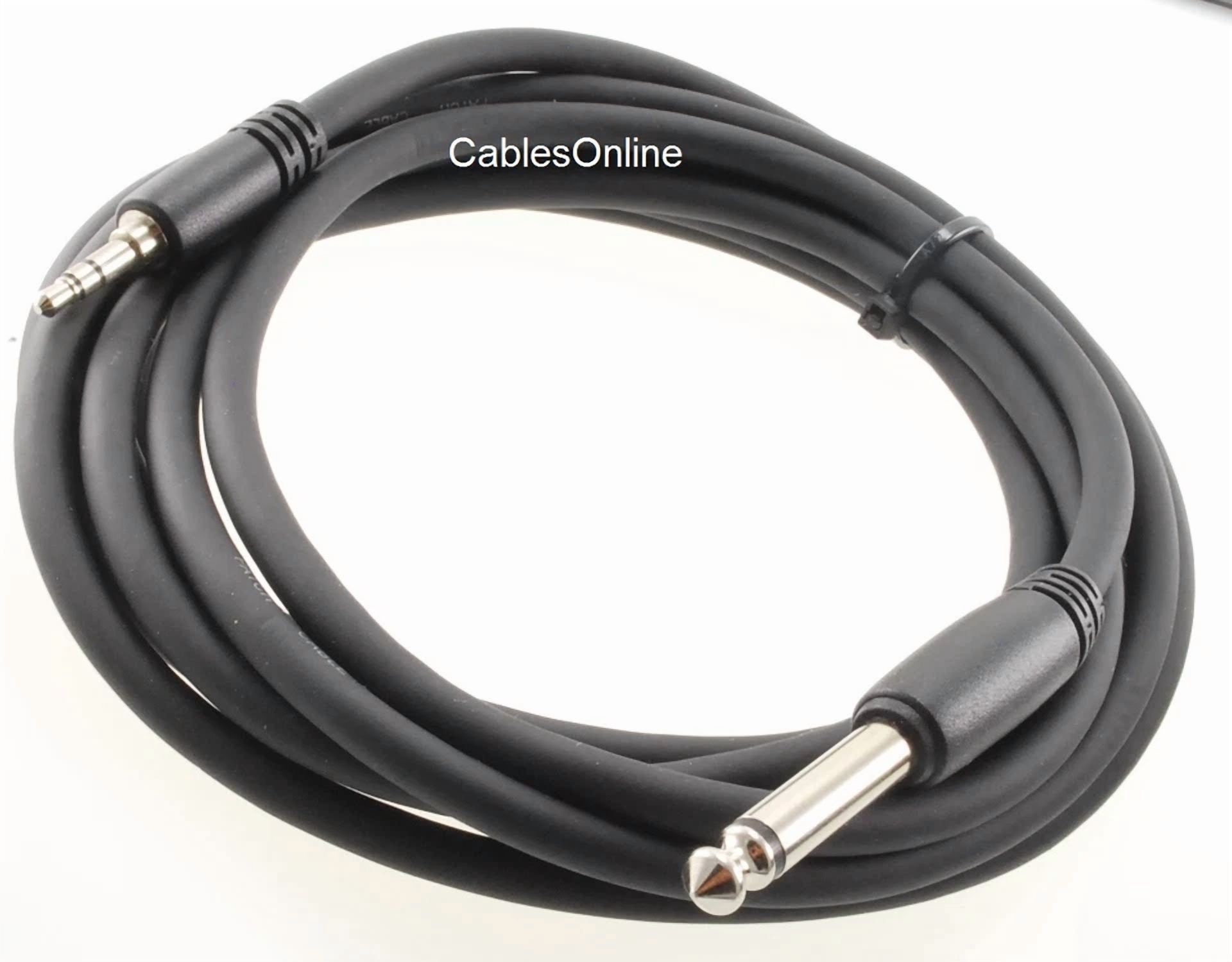 BUTTERFLY- 10Ft Premium 3.5Mm Stereo Trs Male To 1/4" Mono Ts Male Audio Cable, A6-310P