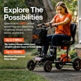 thumbnail image 7 of SuperHandy Electric Mobility Scooter for Seniors - 500W, 48V, Aluminum Frame, 300lb Capacity, 7 of 7
