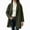 Army Green, variant on Women's Wool Blend Shawl Collar Blazer Coat Single Breasted Long Sleeve Mid Length Loose Fit Jacket Dressy Elegant Work office Fall Winter Outerwear Red