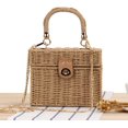thumbnail image 2 of LinYooLi Market Basket Woven Straw Grocery Basket Shopping Bag Wicker Picnic Basket with Handle for Home Outdoor Handbag, 2 of 7