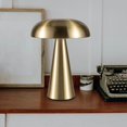 thumbnail image 1 of thinsony Mushroom Table Lamp Touch Dimming USB LED Night Light Desktop Decor USB Table for Kitchen golden, 1 of 8