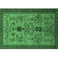 thumbnail image 1 of Ahgly Company Indoor Rectangle Oriental Emerald Green Industrial Area Rugs, 4' x 6', 1 of 4