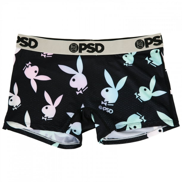 Playboy Pastel Glow PSD Boy Shorts Underwear-Small 