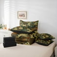 thumbnail image 6 of Homewish Camouflage Camo Boy 7-Piece Bedding Comforter Set,Abstract Geometric King Bedding Sets,Green Brown Orange Camo Ultra Soft Bed Sheets,Super Cozy Room Decor,Reversible, 6 of 8