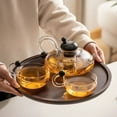 thumbnail image 1 of TidBay Glass Tea Pot with Removable Tea Brewer Filtration Heat Resistant Glass Teapot for Loose Leaf Tea Stove Microwave Safe BPA-Free Tea Infuser Pitcher, 1 of 8