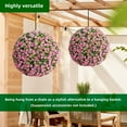 thumbnail image 2 of Home Decor Artificial Topiary Flower Balls Set of 2,Large Hanging Grass Ball for Home Wedding Decor, Indoor and Outdoor, 2 of 7
