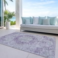 thumbnail image 6 of Addison Rugs Chantille Indoor/Outdoor Traditional Global Purple Washable Rectangle Rug, 9' x 12', 6 of 6