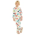 thumbnail image 3 of Mudkingdom-Conjunto de pijamas para niños y niñas, ropa de dormir de manga larga de lana para Halloween, Navidad, 3 of 4