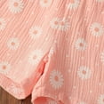 thumbnail image 5 of Mercatoo Baby Girl Summer Romper Ruffle Sleeve Flowers Suspender Shorts Jumpsuits Girls Holiday Bodysuit Clothes Sets, 5 of 8