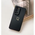 thumbnail image 2 of Compatible with Galaxy Note 20 Case Cute Plated Love Heart Full Camera Lens Protection Shockproof Bumper TPU Silicone Protective Cover Phone Cases for Samsung Galaxy Note 20 5G 6.7"-Black, 2 of 6