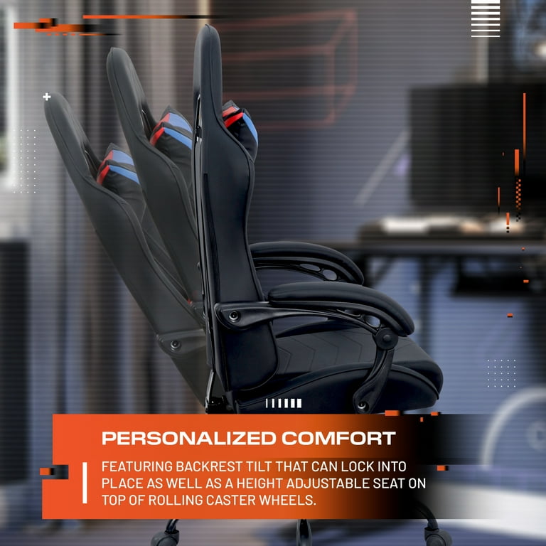 X Rocker Octane Racing Gaming Chair with Reversible Faux Leather