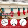 thumbnail image 3 of NOGIS 50 Pcs Gutter Hooks Clips for Christmas Outdoor Lights Hanging Gutter Guards Stainless Steel Light Hooks Clips for Outdoor Halloween Christmas Mesh Leaf Filter Eaves Fences (Silver), 3 of 7
