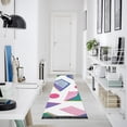 thumbnail image 4 of Yayeee Runner Rug for Bedroom 2'x6' Machine Washable Hallway Non Slip Mat, Green Retro Shapes, 4 of 8