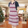 thumbnail image 3 of Bangcool Christmas Apron Creative Elk Printing Cooking Apron Adults Apron for Kitchen Bar, 3 of 10