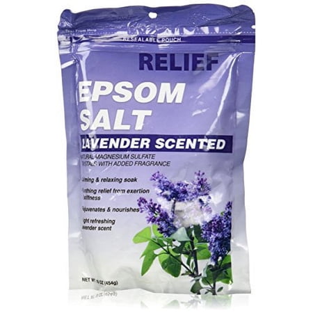 Relief Epsom Salt Lavender - Calming & Relaxing Soak, 16 oz,(Blue Cross Laboratories)