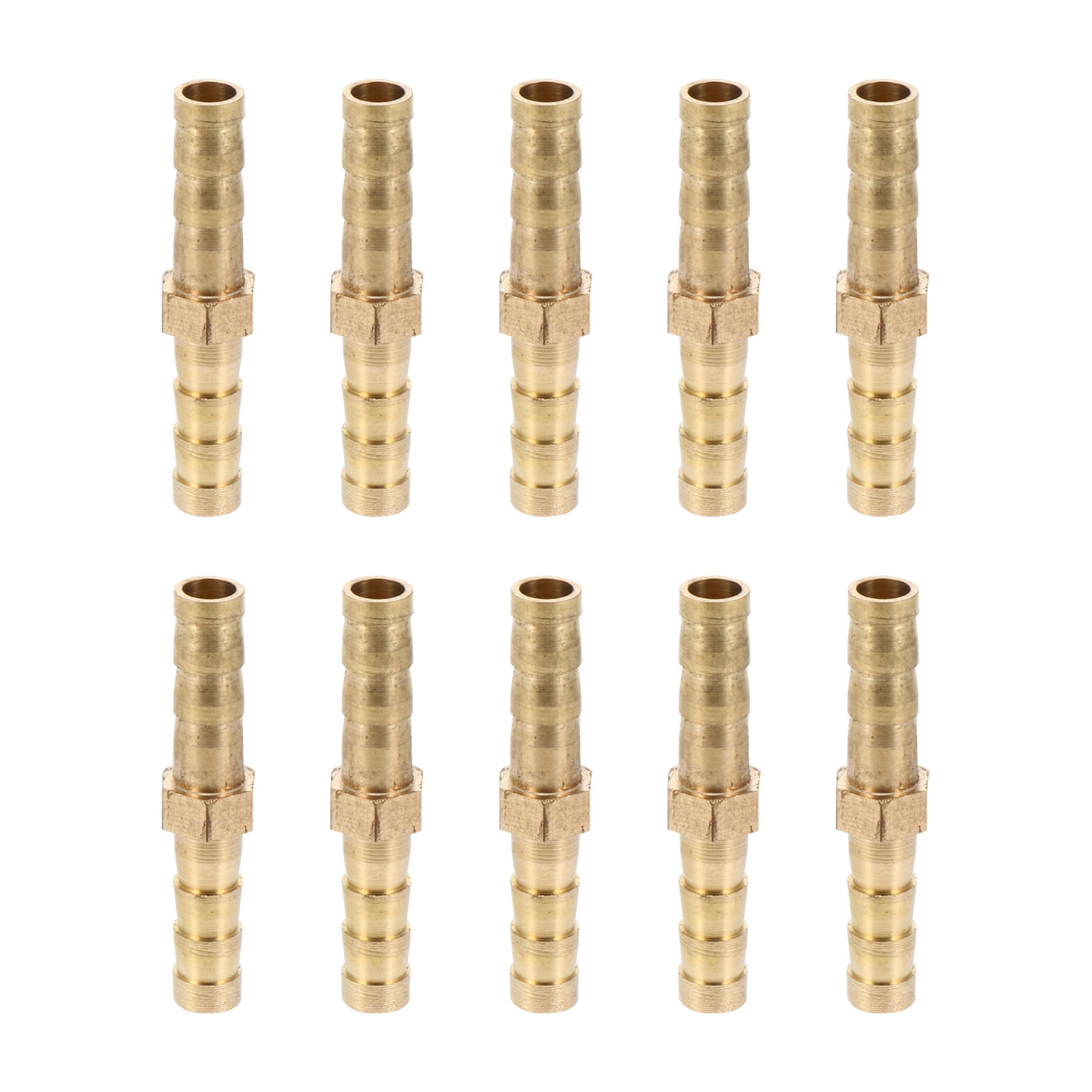 NUOLUX Connector Hose Brass Fitting Pipe Hose Barb Straight Copper