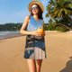 thumbnail image 3 of Fotbe Lighthouse Vestido de Verano sin Mangas para Mujer – Vestido Midi Línea A, Estilo Camiseta Floral, Vestido Playero Casual y Fluido, 3 of 7