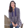 thumbnail image 4 of Woman Within Women's Plus Size Button-Front Mixed Print Tunic Tunic, 4 of 6