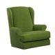 thumbnail image 4 of Elástico Jacquard Spandex Ala Trasera Sillón Silla para Sala de Duradero Silla con Ala Funda Protectora para Muebles Verde Soledad Funda para sillón orejero, 4 of 9