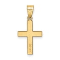 thumbnail image 4 of Real 14kt Yellow Gold Polished Cross Charm Pendant; for Adults and Teens; for Women and Men, 4 of 4