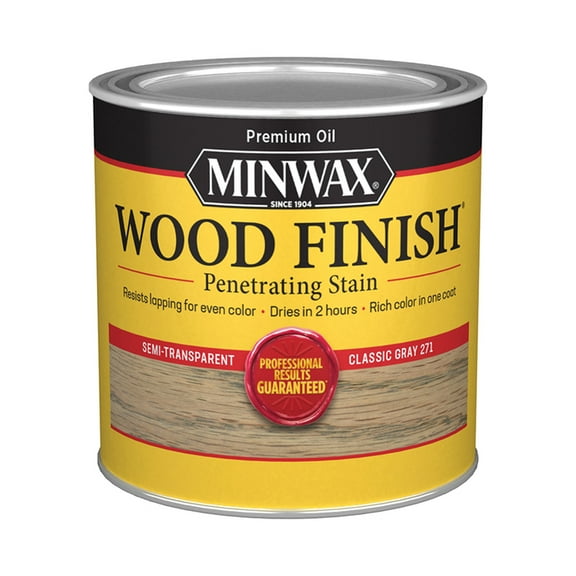 4-Pack of 1/2 pt Minwax 22761 Classic Gray 271 Wood Finish Oil-Based Wood Stain