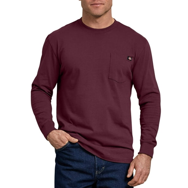 Dickies Dickies Mens and Big Mens Long Sleeve Heavyweight Crew Neck T