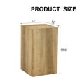 thumbnail image 2 of Modern MDF Rectangular coffee table with light wood color texture patterns for living room, 2 of 15