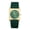 green, variant on Women Analog Quartz Watch: Silicone Strap Square Case Index Dial Markers Wristwatch - Casual