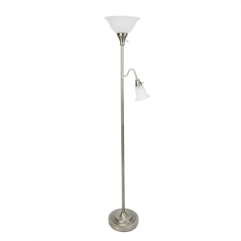 Better Homes and Gardens Antique Nickel Father/Daughter Floor Lamp with