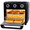 Black, variant on MFVV 10.6QT Toaster Oven Air Fryer Combo,1000W Air Fryer Oven Combo ,3-Layer Cooking,Ideal For Small Kitchen,3 Knob Control & Visible Window