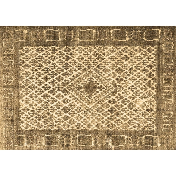 Ahgly Company Indoor Rectangle Persian Brown Traditional Area Rugs, 4' x 6'