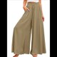 thumbnail image 1 of Pantalones Casuales de Cintura Alta para Mujer, de Color Liso, Largos y Anchos, con Bolsillos, para y Otoño. Cian L, 1 of 7