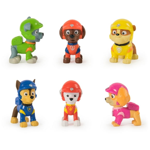 Juego de figuras de acción Paw Patrol Rescue Wheels, 6 piezas, para niños mayores de 3 años
