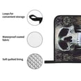 thumbnail image 6 of Gothic Spooky Dead Skull Face Oven Mitts And Pot Holders Sets Baking Sets For Kitchen Bbq Gloves Heat Resistant Cooking Halloween Art 4 Pcs, 6 of 8