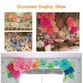 thumbnail image 3 of 2Pcs Handmade Giant Paper Rose Flower 20cm/7.87'' DIY Backdrop Wall Wedding Party Decor, 3 of 7