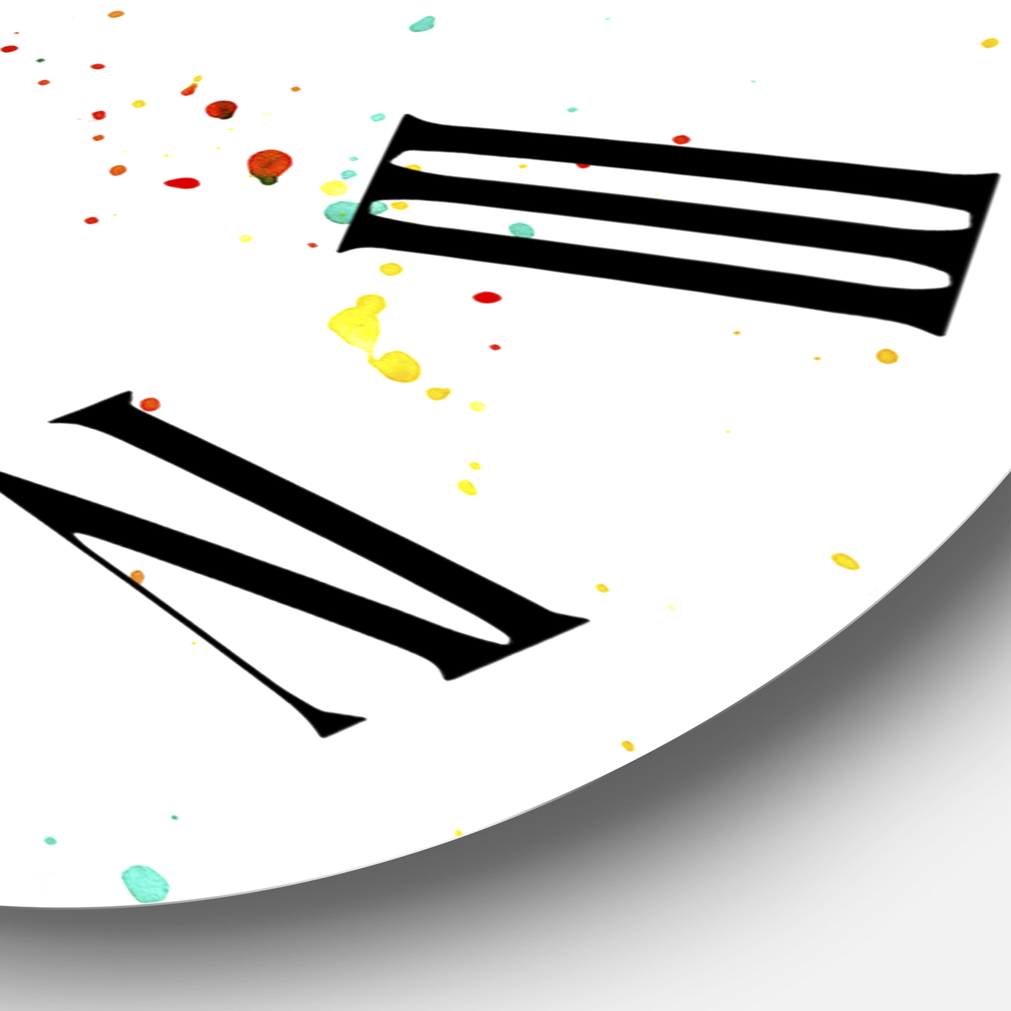 Designart 1 in Quartz Farmhouse Wall Clock