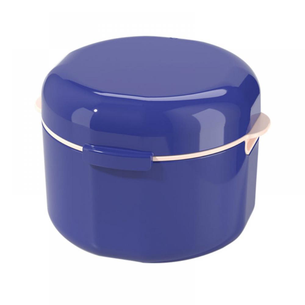 Denture Case with Strainer Basket, Denture Cup, Retainer Case, Denture