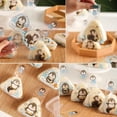 thumbnail image 4 of Japanese Triangle Rice Ball Packaging Bag Cartoon Penguin Seaweed Sushi Diy Mold Bag Food Grade Microwave Heating, 4 of 7