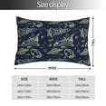thumbnail image 3 of KLL Hand Drawn Rockets Pillow Covers Envelope Closure,Super Soft and Cozy Fuzzy Fleece Pillow Case Cover 20"x30", 3 of 7