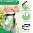 thumbnail image 6 of Tropical Leaves Server Apron with 3 Pockets Waist Apron for Waiter Waitress, 6 of 7