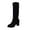 Black, variant on Boots for Women,Autumn Winter Round Toe Knee High Boots Classic Mid Calf Height Fashionable Solid Color Casual Footwear Comfortable Durable,Knee High Boots Women,Coffee7