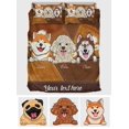 thumbnail image 5 of La vida es mejor con perros - Juego de cama personalizado para perros, 5 of 5