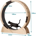 thumbnail image 2 of SURJDE Grande Roue d'Exercice pour Chat, Diamètre Extérieur 120 cm, Roue pour Chat avec Verrou de Sécurité et Tapis à Griffer Remplaçable, Rouleau Silencieux, Roue de Course pour Chat, Convient à la Perte de Poids d'Un Chat d'Intérieur, 2 of 7