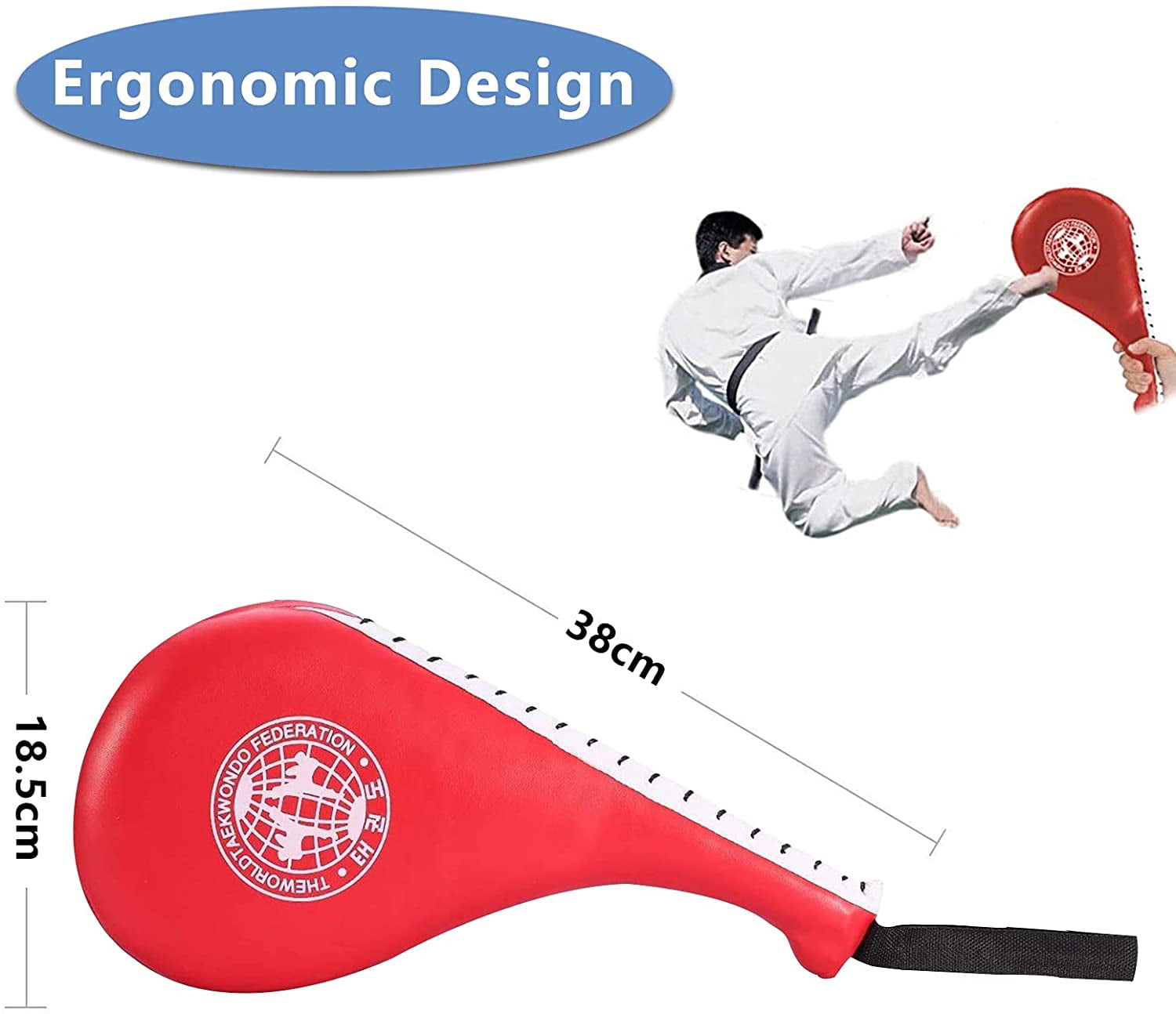 VGEBY 1 Pair Taekwondo Fighting Target Punching Karate Pad Double Kicks