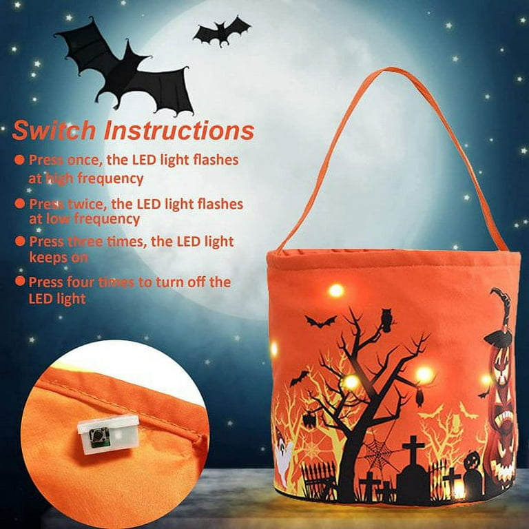Halloween Candy Bag Battery-powered Handy Strong Props Large