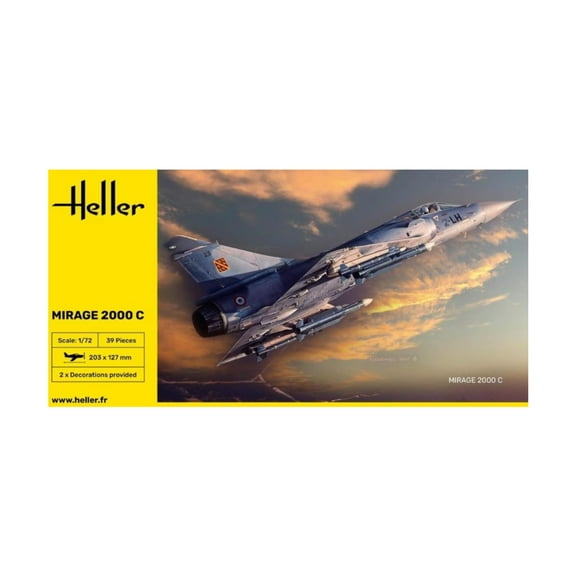 Heller Models Mirage 2000C Fighter New