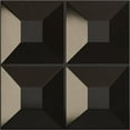 thumbnail image 1 of Ekena Millwork 19 5/8"W x 19 5/8"H Foster EnduraWall Decorative 3D Wall Panel, Universal Metallic Carbon Mist (Covers 2.67 Sq. Ft.), 1 of 5