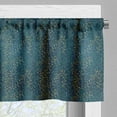 thumbnail image 3 of Ambesonne Leaves Window Valance, Little Buds on Branches, 54" X 18", Dark Blue Green Yellow, 3 of 5