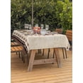 thumbnail image 3 of Outdoor Tablecloths with Umbrella Hole & Zipper, Texas Star Vintage 54x80 Inch Tablecloth Rectangle, Brown Retro Art Red Berry Farmhouse Waterproof Table Cloth, Patio/Pool/Picnic Table Covers, 3 of 8